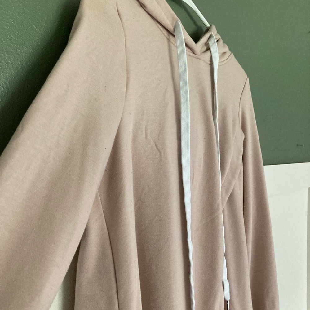 Dusty Pink Hooded Maternity Sweatshirt